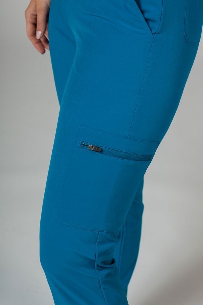 Dámske nohavice Adar Uniforms Skinny Leg Cargo kráľovsky modré-4