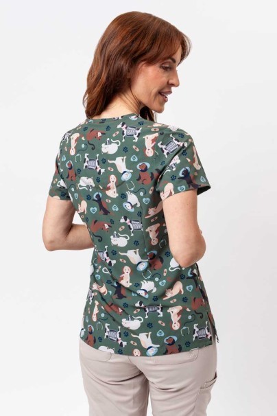 Lekárska blúzka dámska Maevn Prints Cuddly Checkup-2