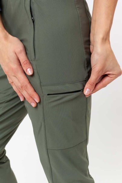 Dámske lekárske nohavice Maevn Embrace Nora olivkové-3