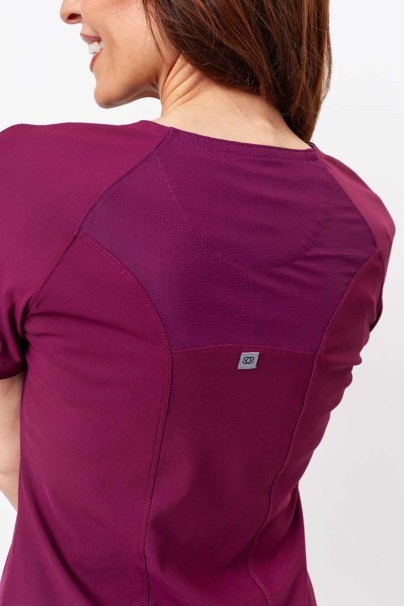 Dámska lekárska blúza Maevn Embrace Luna čerešňová červená-4