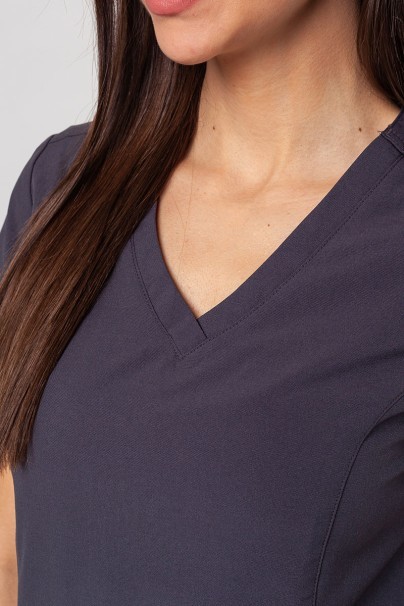 Lekárska dámská blúzka Maevn Momentum Double V-neck šedá-2