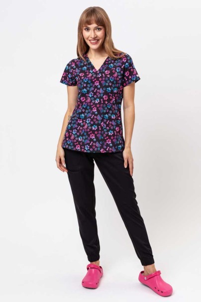 Dámska lekárska blúza Maevn Prints Ombre Paws-2