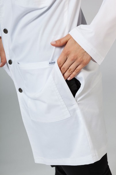 Lekársky plášť Adar Uniforms Snap biely (elastický)-5
