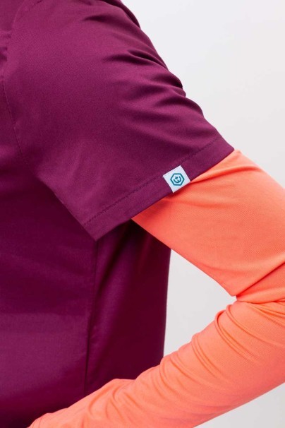 Dámska lekárska blúzka Uniforms World Alyssa burgundová-4