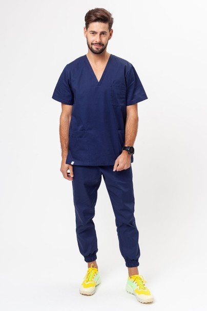 Pánska lekárska blúza Sunrise Uniforms Basic Standard FRESH námornícky modrá-5