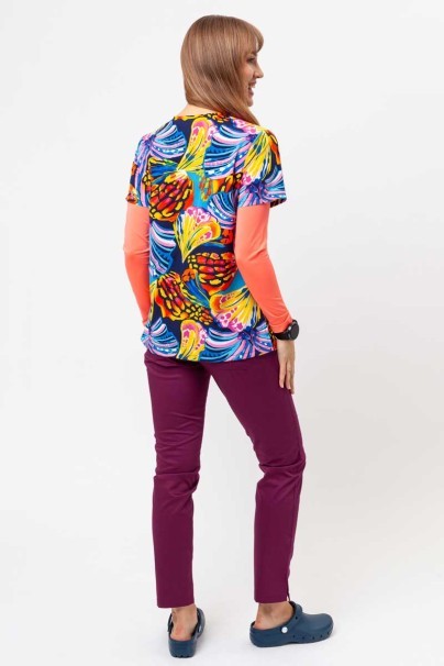 Dámska lekárska halena Cherokee Prints V-neck Winging It-5