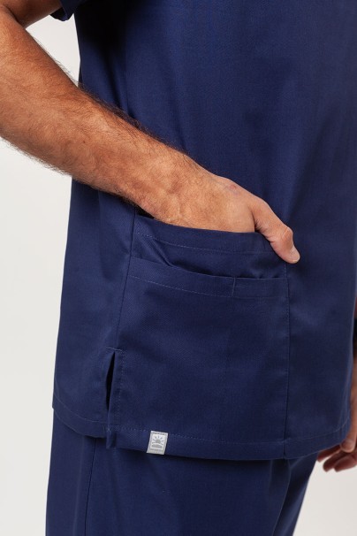 Pánska lekárska blúza Sunrise Uniforms Basic Standard FRESH námornícky modrá-4