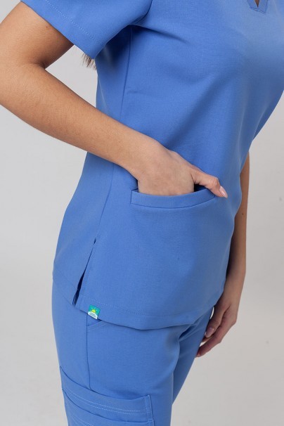 Lekárska blúzka Sunrise Uniforms Premium Joy modrá-3