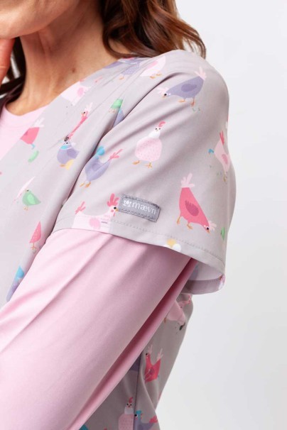 Dámska lekárska blúza Maevn Prints Hot Chicks-4