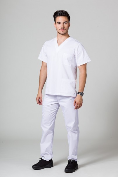 Univerzálne lekárske nohavice Sunrise Uniforms biele-3