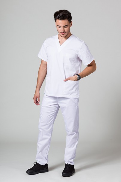 Univerzálne lekárske nohavice Sunrise Uniforms biele-4
