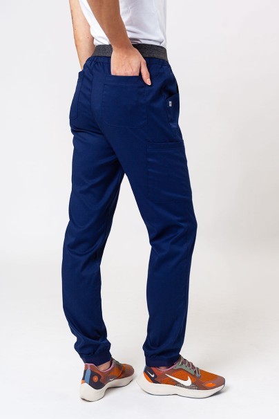 Dámske lekárske nohavice Maevn Matrix Contrast semi-jogger námornícky modré-1