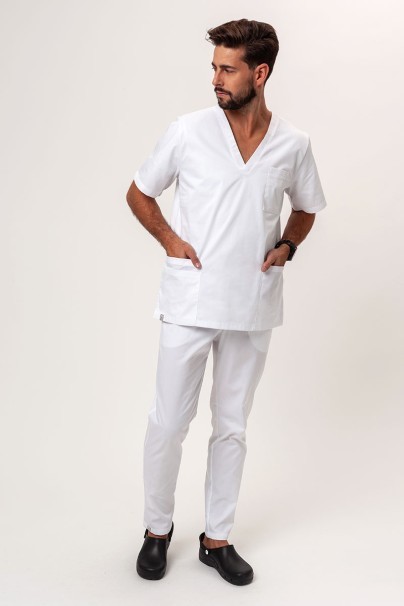 Pánska lekárska blúza Sunrise Uniforms Basic Standard FRESH biela-5