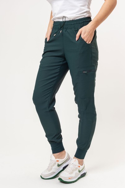 Dámska lekárska súprava Uniforms World 109PSX Shelly Jogger (nohavice Ava) tmavo zelená-7