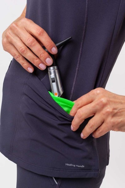 Dámska lekárska blúzka Healing Hands Sonia šedá-8