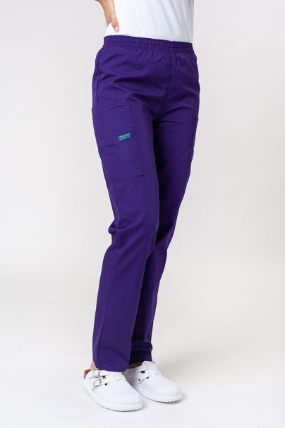 Lekárska dámska súprava Cherokee Originals (blúzka V-neck, nohavice N.Rise) fialová-8
