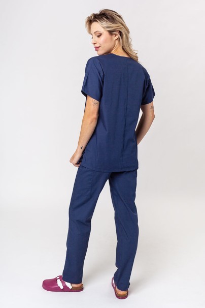 Lekárska dámska súprava Cherokee Originals (blúzka s výstrihom do V, nohavice N.Rise) námornícka modrá-2