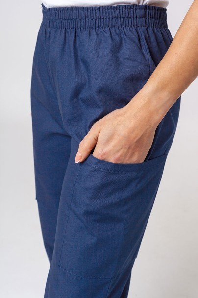 Lekárska dámska súprava Cherokee Originals (blúzka s výstrihom do V, nohavice N.Rise) námornícka modrá-10