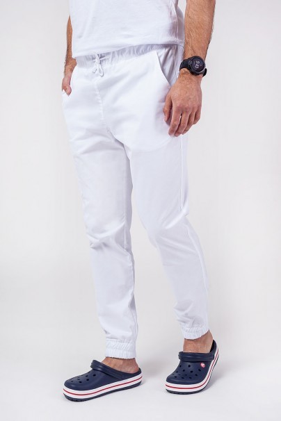 Pánska lekárska súprava Sunrise Uniforms Active (blúzka Flex, nohavice Flow) biela-7