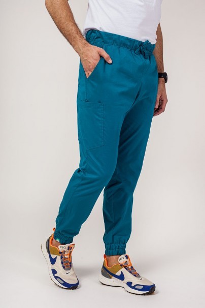Pánska lekárska súprava Sunrise Uniforms Active (bluza Flex, spodnie Flow) karaibsky modra-7