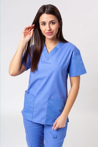 Lekárska dámska súprava Dickies EDS Signature Modern (halena V-neck, nohavice Pull-on) klasicky modrá-2