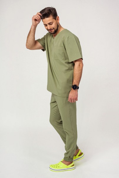 Lekárska blúzka Sunrise Uniforms Premium Dose olivková-3