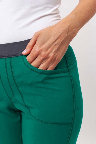 Dámske lekárske nohavice Cherokee Infinity Slim Pull-on zelené-3