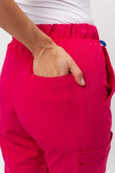 Dámske lekárske nohavice Sunrise Uniforms Premium Vibe jogger malinové-3