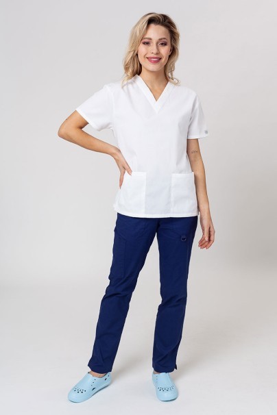 Lekárska dámska blúza Dickies EDS Signature V-neck Top biela-5