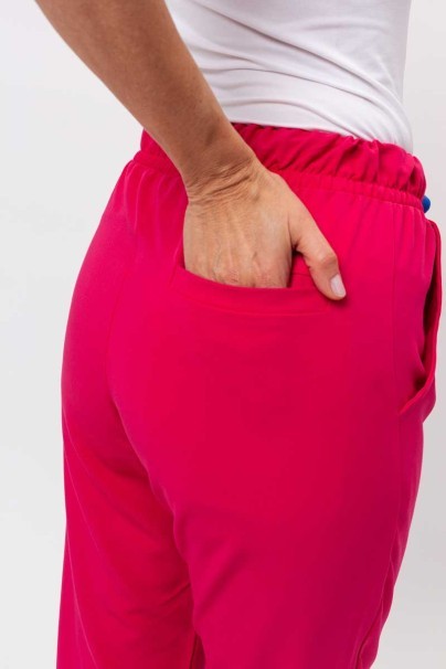 Dámske lekárske nohavice Sunrise Uniforms Premium Pride malinové-3
