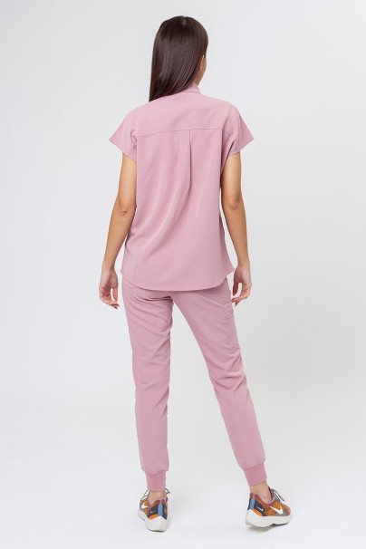 Dámska lekárska blúza Uniforms World 518GTK™ Avant pastelově ružová (magnetické klipsy)-7