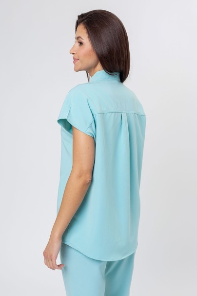 Dámska lekárska blúza Uniforms World 518GTK™ Avant aqua (magnetické klipsy)-2