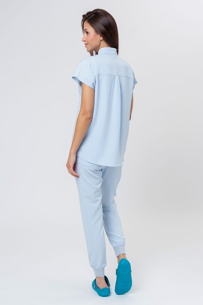 Dámska lekárska blúza Uniforms World 518GTK™ Avant modrá (magnetické klipsy)-7