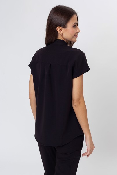 Dámska lekárska blúza Uniforms World 518GTK™ Avant čierna (magnetické klipsy)-2