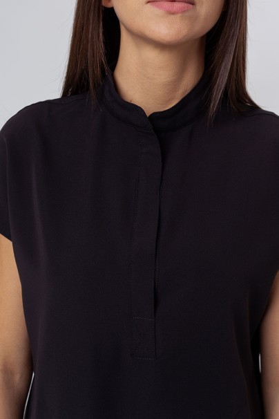 Dámska lekárska blúza Uniforms World 518GTK™ Avant čierna (magnetické klipsy)-2