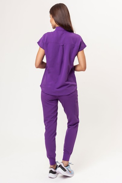 Dámska lekárska blúza Uniforms World 518GTK™ Avant fialová (magnetické klipsy)-4