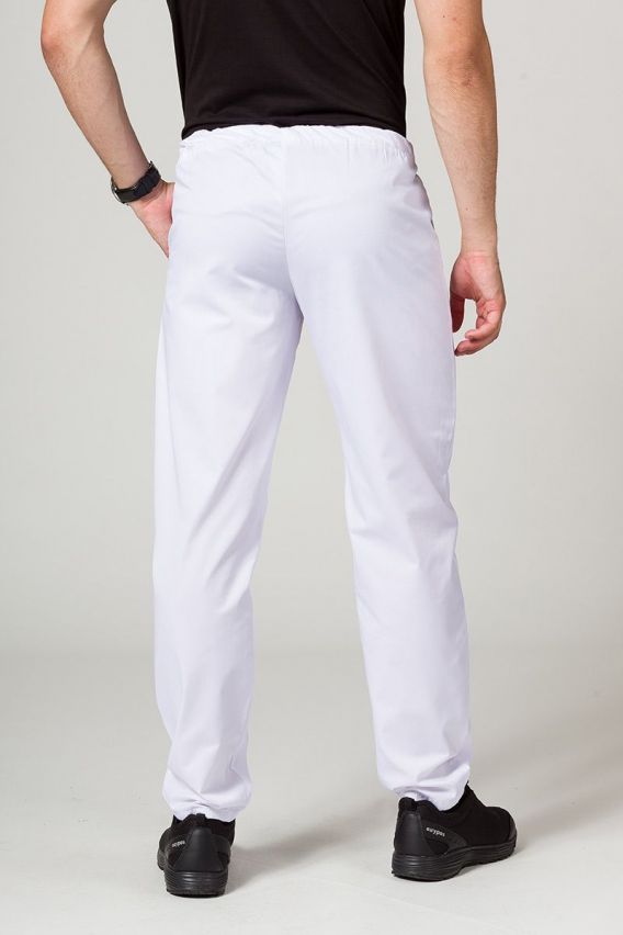 Pánske lekárske nohavice Sunrise Uniforms Basic Regular biele-2