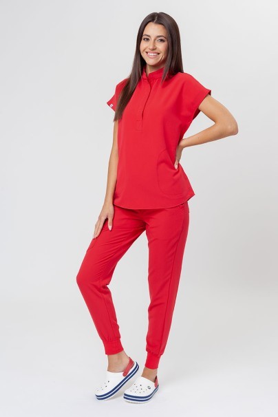 Dámska lekárska blúza Uniforms World 518GTK™ Avant červená (magnetické klipsy)-6