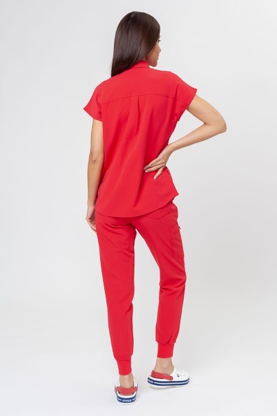 Dámska lekárska blúza Uniforms World 518GTK™ Avant červená (magnetické klipsy)-7