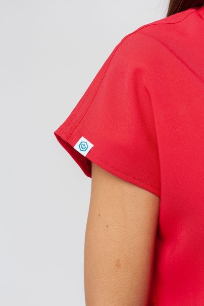 Dámska lekárska blúza Uniforms World 518GTK™ Avant červená (magnetické klipsy)-5
