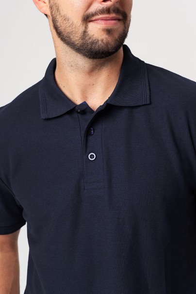 Pánske polo Malfini Pique tmavo modré-3
