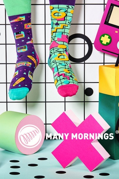Farebné ponožky Back to the 90s - Many Mornings-2