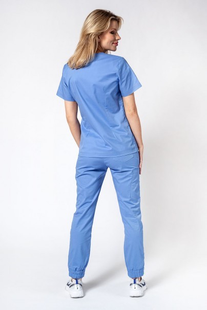 Dámska lekárska blúzka Sunrise Uniforms Active Bloom klasicky modrá-5