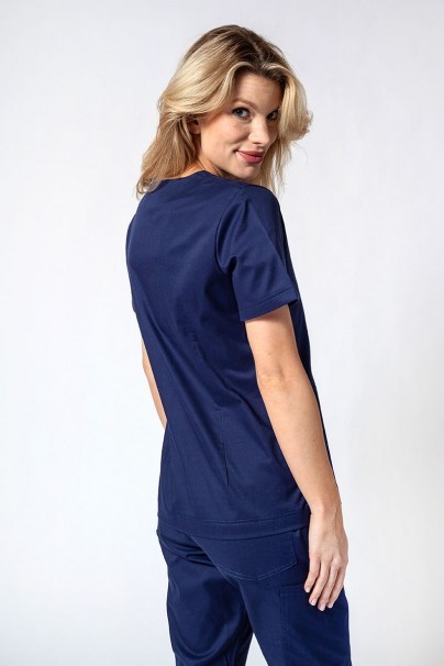 Dámska lekárska blúzka Sunrise Uniforms Active Bloom námornícky modrá-1