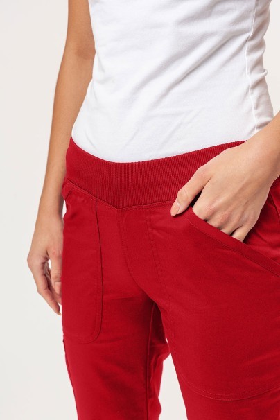 Dámske lekárske nohavice Cherokee Revolution Straight Leg červené-2