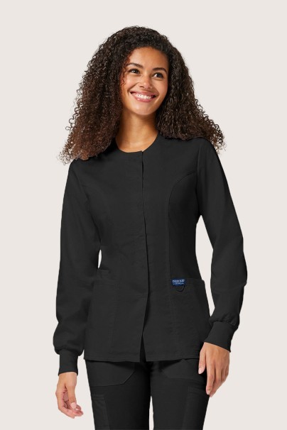 Lekárska dámska blúza na zapínanie Cherokee Revolution Snap čierna-3