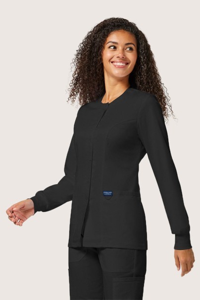 Lekárska dámska blúza na zapínanie Cherokee Revolution Snap čierna-4