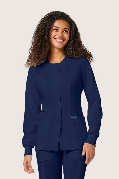 Lekárska dámska blúza na zapínanie Cherokee Revolution Snap námornícky modrá-3