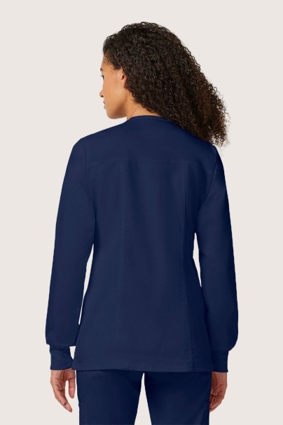 Lekárska dámska blúza na zapínanie Cherokee Revolution Snap námornícky modrá-1