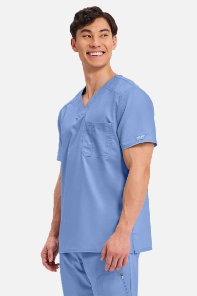 Pánska lekárska blúza Cherokee Revolution Men Tuckable V-Neck klasicky modrá-2